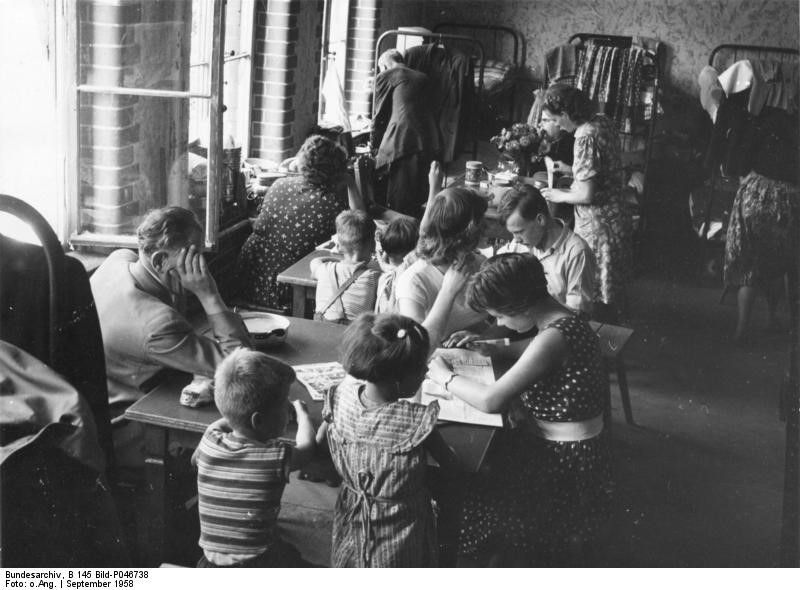 Flüchtlingslager in der Papestraße, Berlin, September 1958