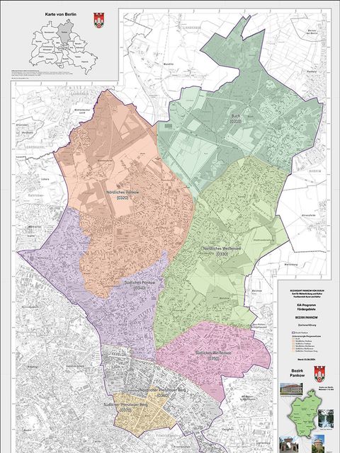 Bildvergrößerung: Übersichtskarte Fördergebiete des KIA Pankow Juni 2024