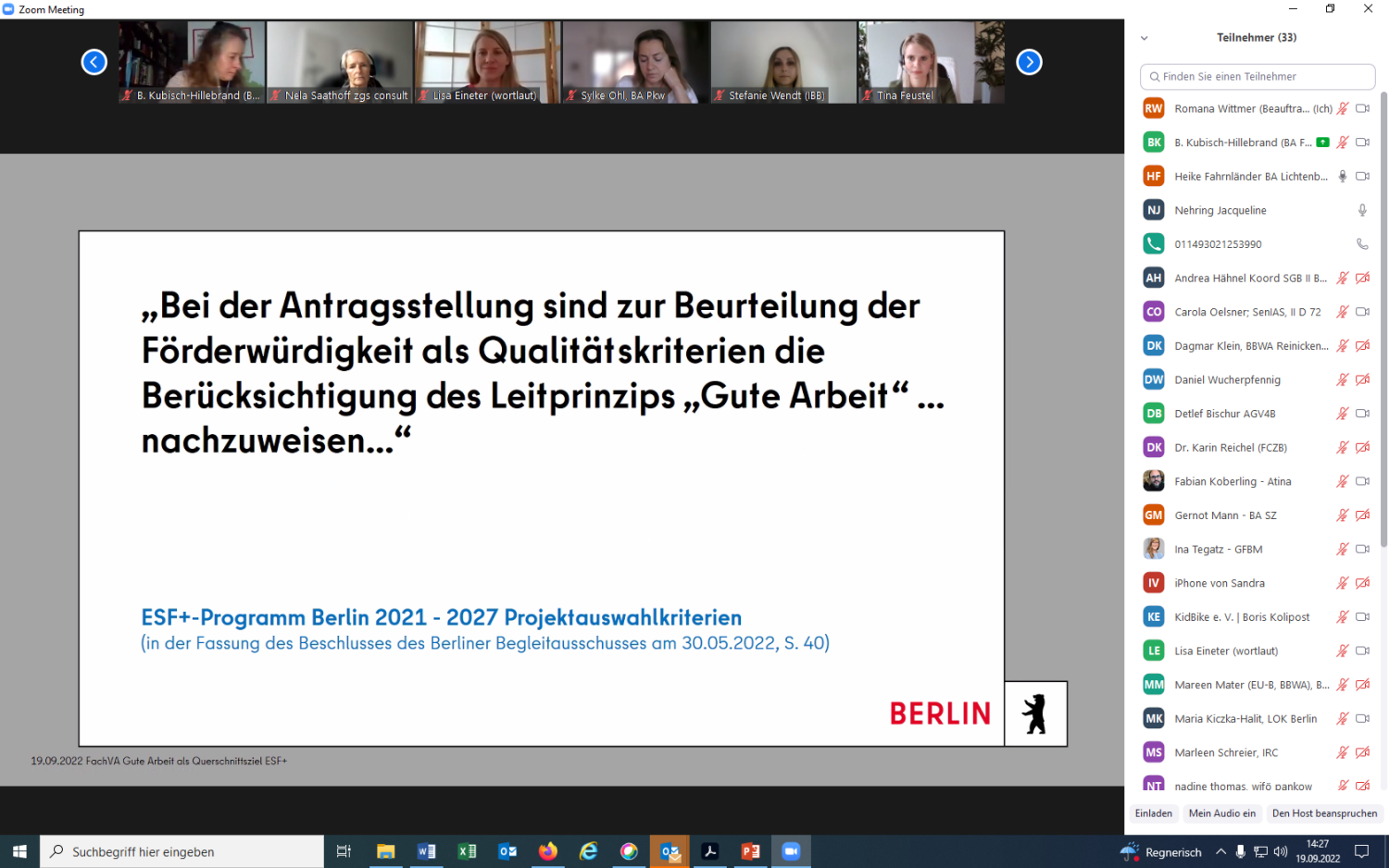 Screenshot Veranstaltung