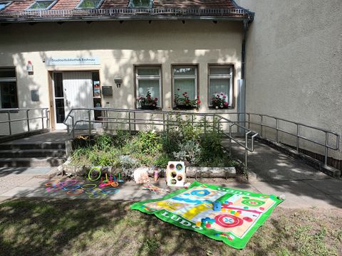 Outdoor Spiele in der Stadtteilbibliothek Frohnau