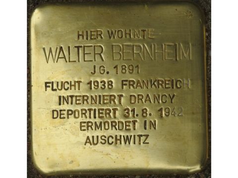 Stolperstein Walter Bernheim