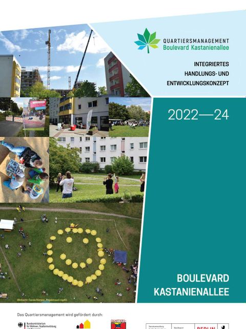 Deckblatt des Integrierten Handlungs- und Entwicklungskonzepts des Quartiersmanagements Boulevard Kastanienallee