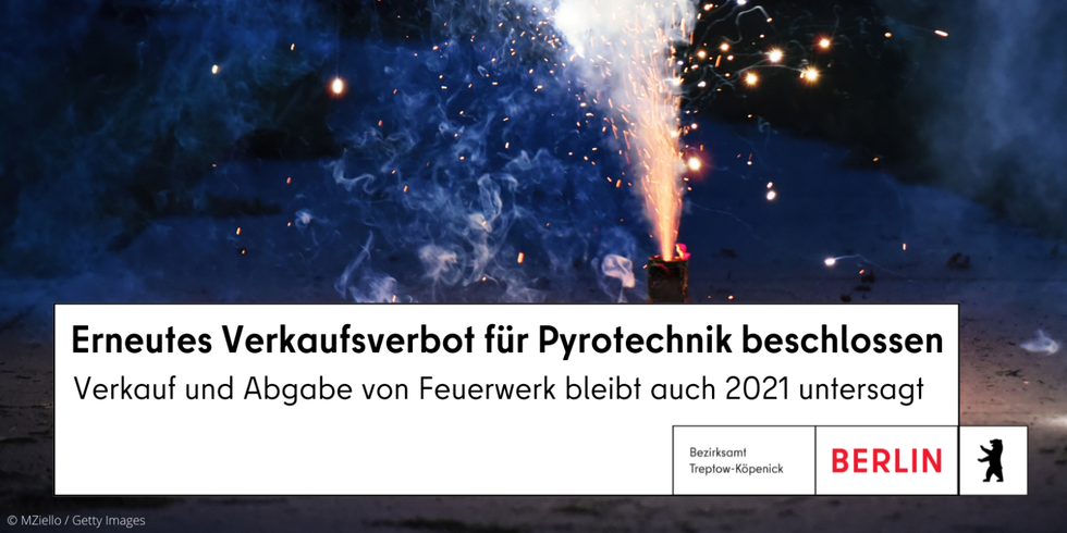 Erneutes Verkaufsverbot für Pyrotechnik beschlossen