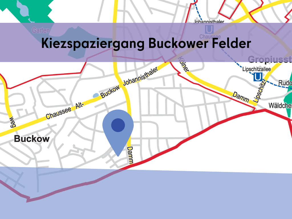 Kiez-Spaziergang Buckower Felder zum Thema Stadtplanung