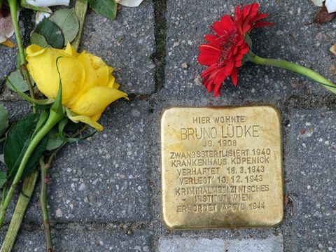 Bildvergrößerung: Stolperstein für Bruno Lüdke