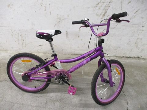 Lilafarbenes Kinderfahrrad