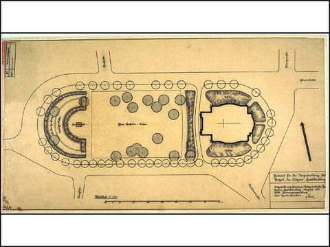 Felix Buch - Entwurf zur Umgestaltung des Platzes 1936