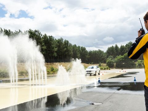 Auf dem ADAC-Geländeparcour in Linthe