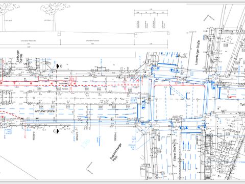 Bildvergrößerung: Amrumer Straße: Verkehrszeichenplan am Knotenpunkt Föhrer Straße / Luxemburger Straße