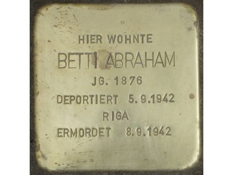 Stolperstein Betti Abraham