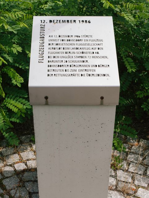 Bildvergrößerung: Denkmal Flugzeugabsturz