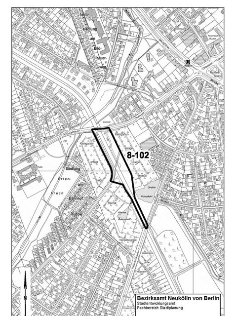 Bebauungsplan 8-102 Übersichtsplan