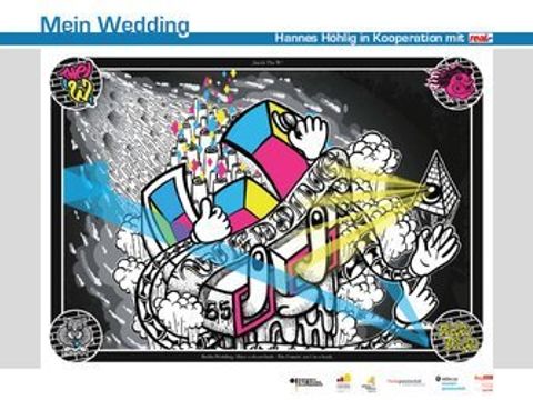 Plakat von der Freiluftausstellung Mein Wedding