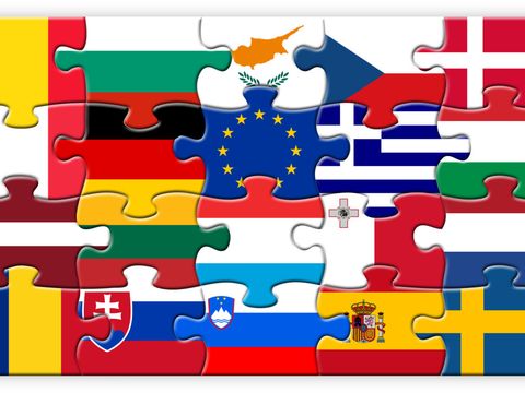 Puzzle Fahnen der EU