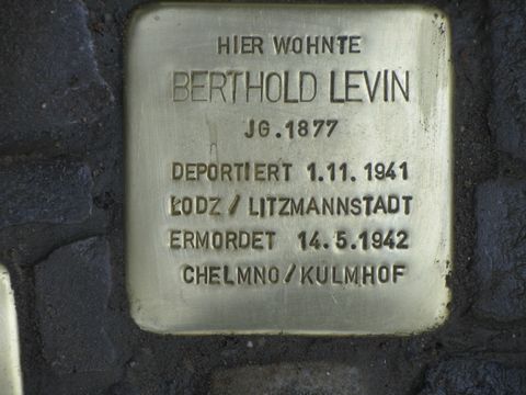 Stolperstein Berthold Levin, April 2013