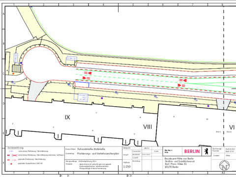 Bildvergrößerung: Verkehrszeichenplan Wallstraße 1/10