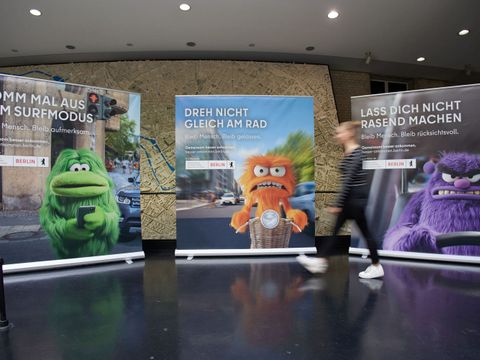 Verkehrssenatorin Bonde stellt neue Kampagne vor