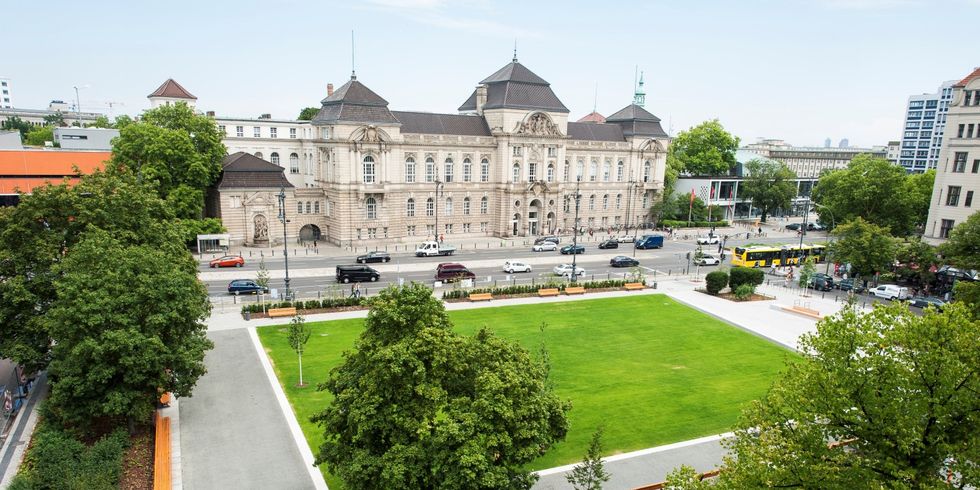 Der Steinplatz von oben.