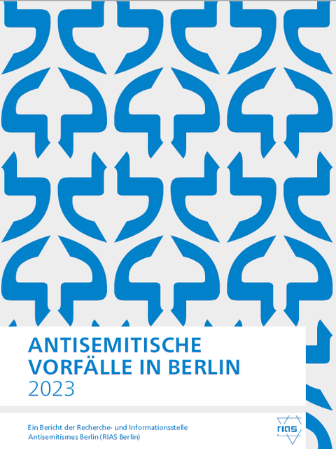 Broschüre über antisemitische Vorfälle in Berlin des Jahres 2023 (hrsg. 2024)