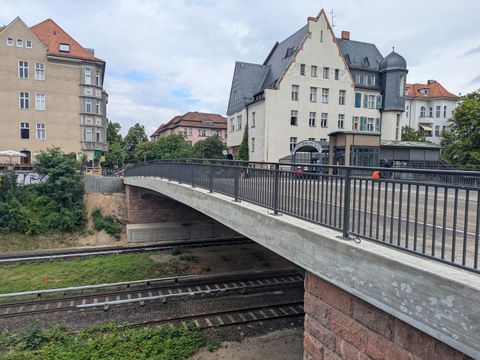 Fertiggestellte Moltkebrücke