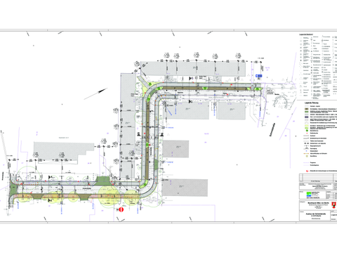 Ausbau der Schmidstraße, Lageplan, M= 1:250