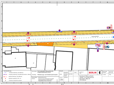 Bildvergrößerung: Verkehrszeichenplan Nniederwallstr. 7-10