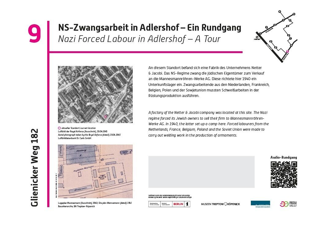 Audiorundgang NS-Zwangsarbeit in Adlershof - Station 9