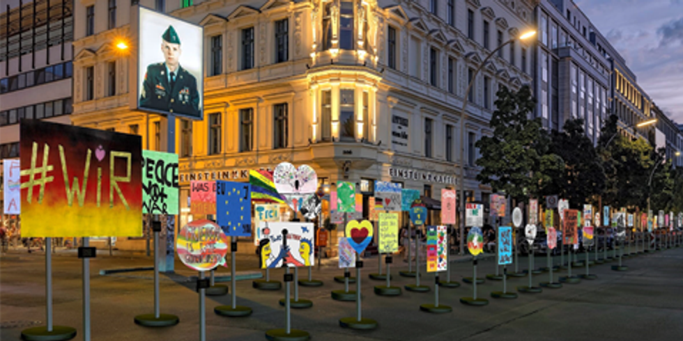 Checkpoint Charlie, Simulation für den 35.Jahrestag des Mauerfalls 2024 