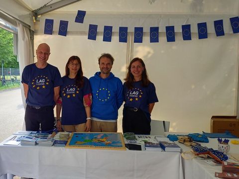 Stand der LAG beim Demokratiefest