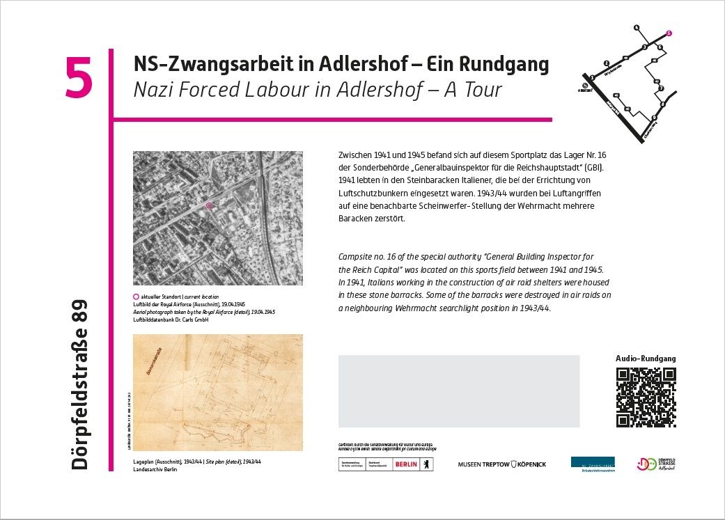 Audiorundgang zu NS-Zwangsarbeit in Adlershof - Station 5