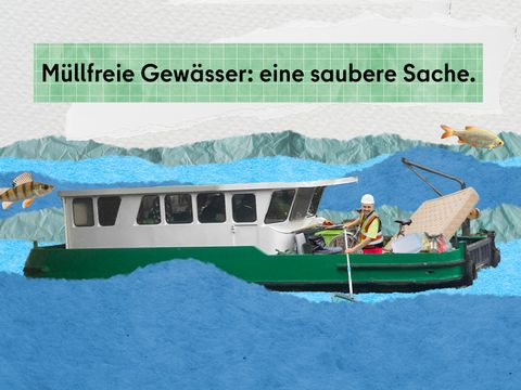 Müllfreie Gewässer: eine saubere Sache