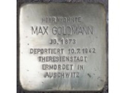 Bildvergrößerung: Stolperstein Max Goldmann