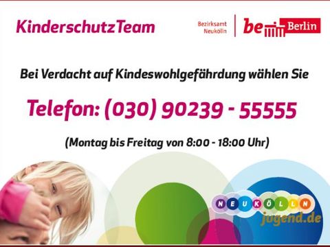 Bildvergrößerung: Infopostkarte Kinderschutz