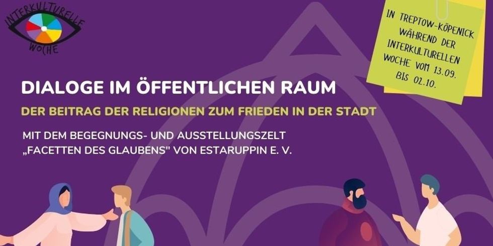 Ausstellungs- und Begegnungszelt „Facetten des Glaubens“ von ESTAruppin e. V. – Aufruf zur Beteiligung und Tourenplan