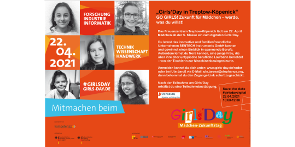 Girls´ Day - Mädchenzukunftstag Flyer