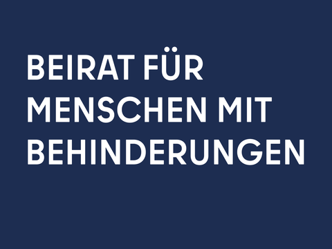 Beirat für Menschen mit Behinderungen