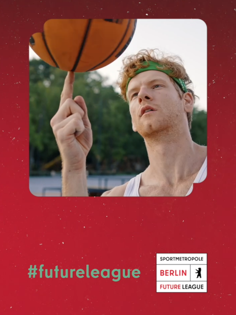 Mit Sport zur psychischen Gesundheit - Mann mit Basketball, #futureleague