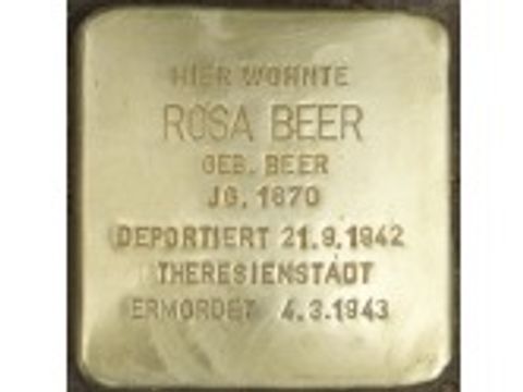 Bildvergrößerung: Stolperstein Rosa Beer