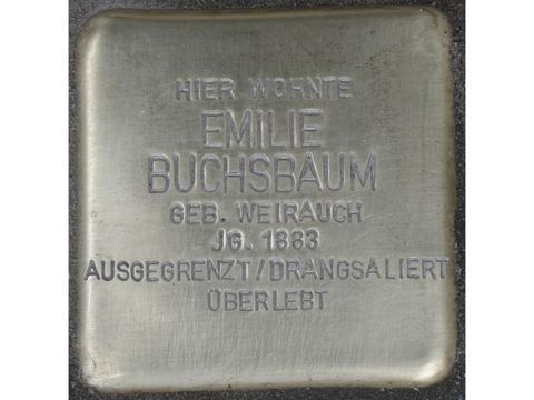 Stolperstein Emilie Buchsbaum - Kaiserdamm 105