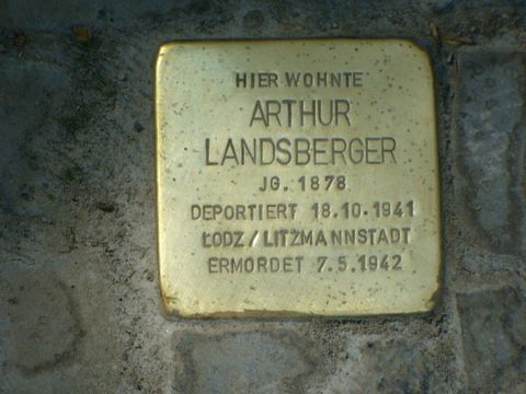 Stolperstein für Arthur Landsberger