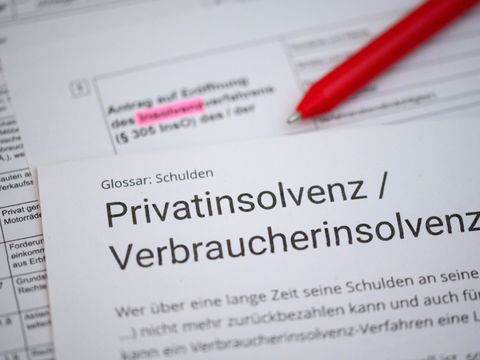 Formular zur Privatinsolvenz