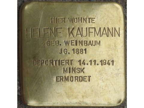 Stolperstein Helene Kaufmann