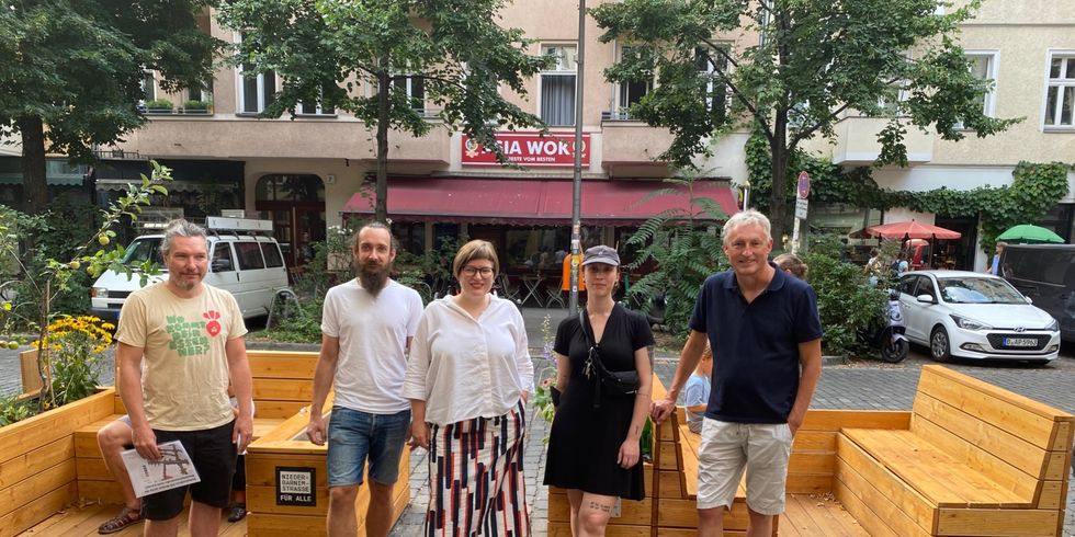 Annika Gerold besucht Parklets