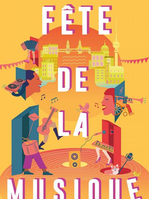 Plakat Fête de la Musique Berlin 2024