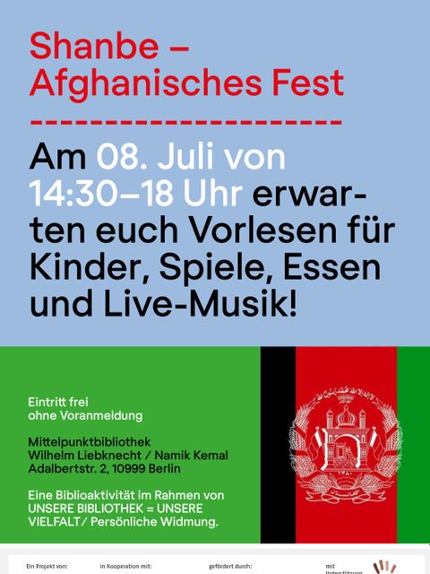 Typo-Plakat mit afghanischer Flagge