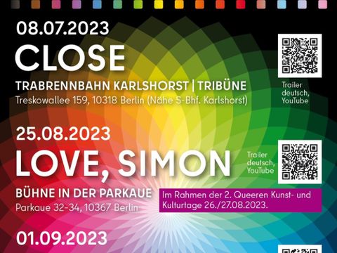 Plakat Queere Filmnächte in Lichtenberg
