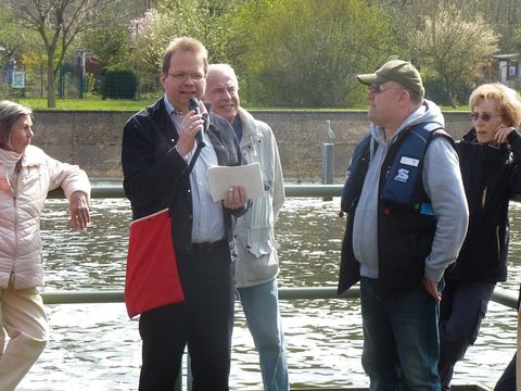 Marc Schulte und Matthias Moneke auf der Schleuseninsel, 14.4.2012, Foto: KHMM