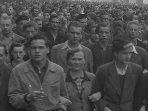 Demonstranten im Lustgarten während des DDR-Volksaufstands