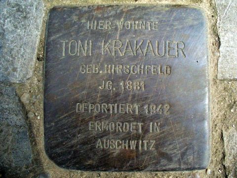 Stolperstein für Toni Krakauer