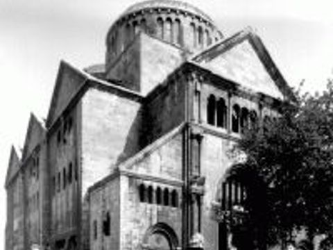 Synagoge Fasanenstraße 1956, Foto: Landesarchiv Berlin